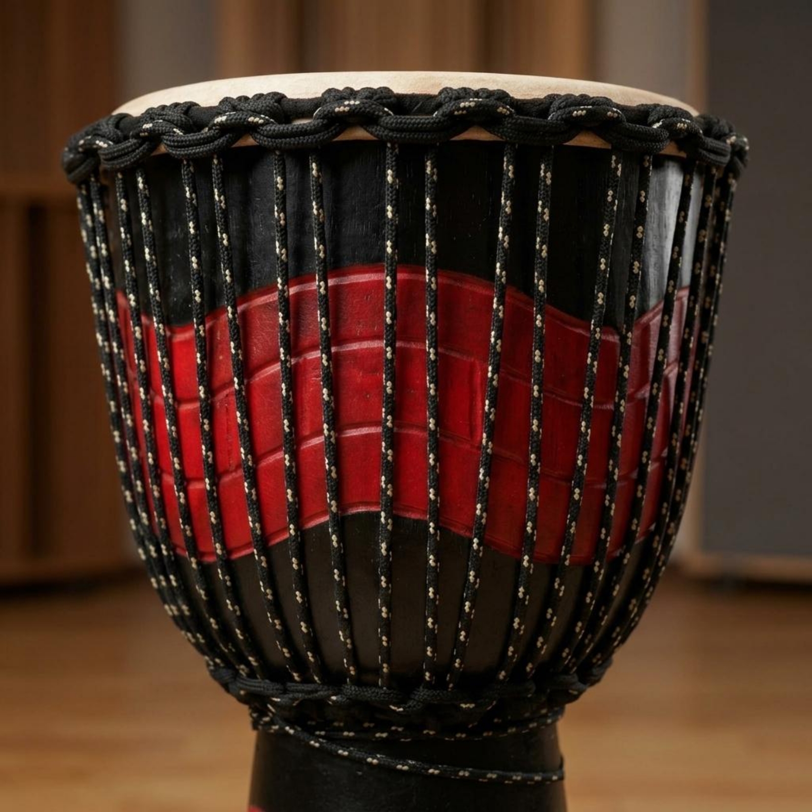 Djembe Drum Natural Drumhead R - مراجعة Musical Instrument Percussion وسعره