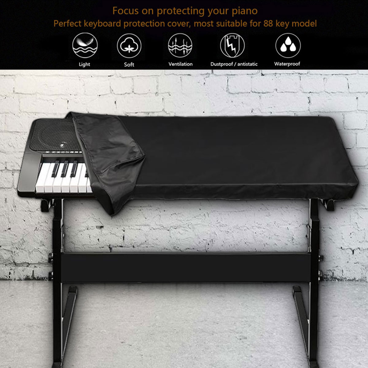 61/88-Key Electronic Piano Cov - مراجعة Musical Instruments Names وسعره