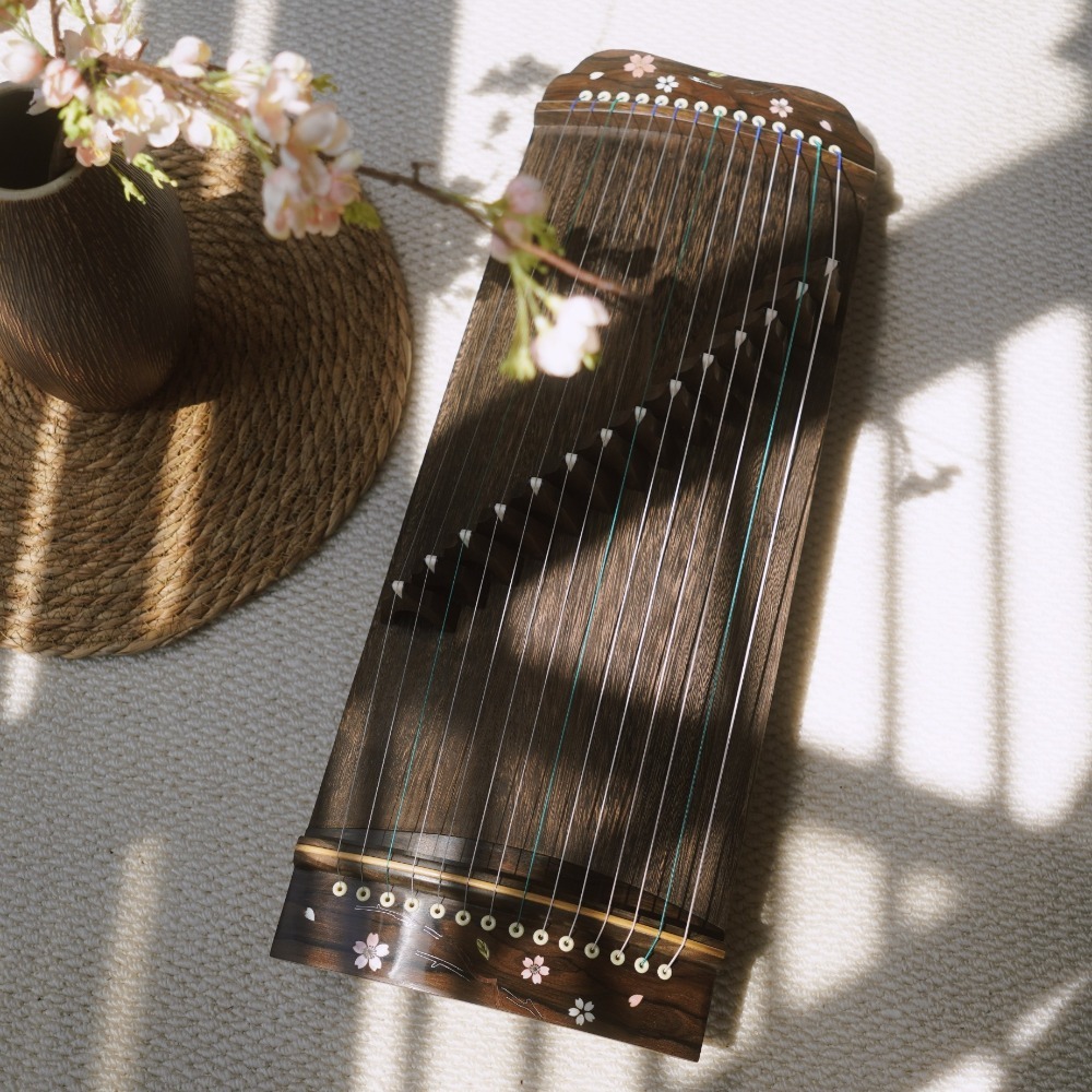 Professional Wooden 60cm Guzhe - مراجعة Musical Instrument Guzheng وسعره