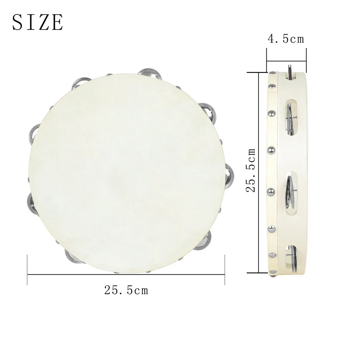 IRIN 10 Inches Tambourine Drum - مراجعة Musical Instrument Project وسعره