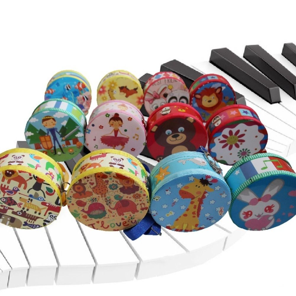 Wooden Children's Drum Double  - مراجعة Musical Instrument Percussion وسعره