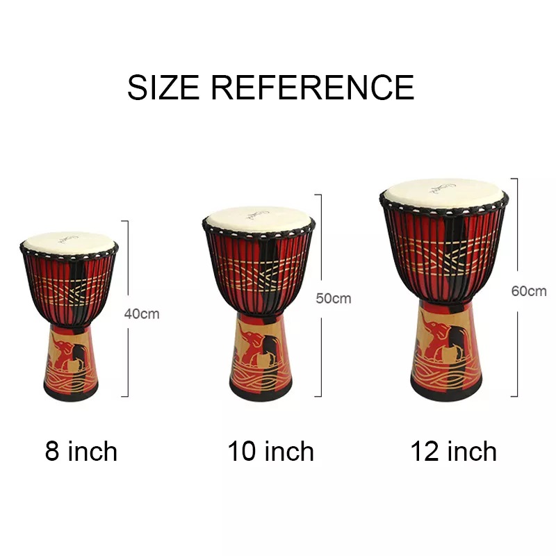 Adult Size12 Inch African Djem - مراجعة Musical Instrument Logo وسعره