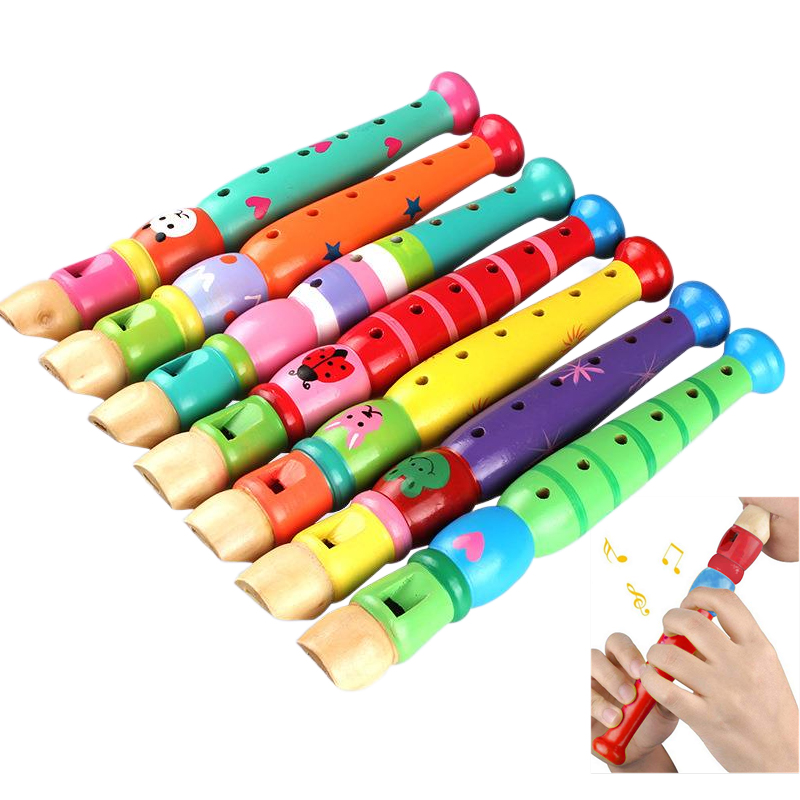 2pcs Wooden Flute 20cm Colorfu - مراجعة Musical Instrument Project وسعره