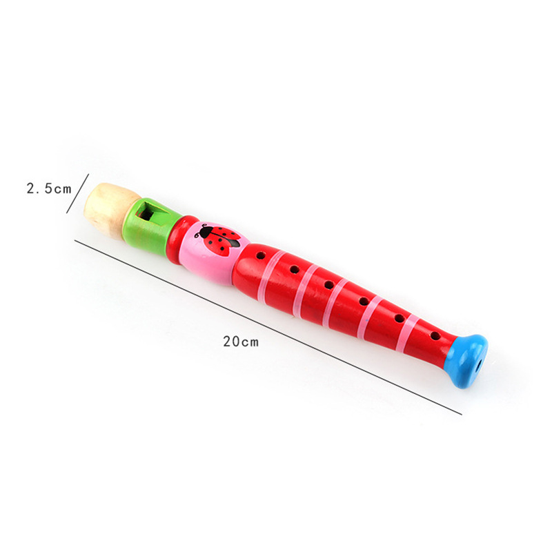 2pcs Wooden Flute 20cm Colorfu - مراجعة Musical Instrument Project وسعره