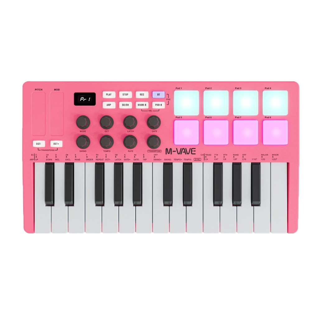 M-VAVE MIDI 25-Key USB MIDI Ke - مراجعة Musical Instruments Names وسعره