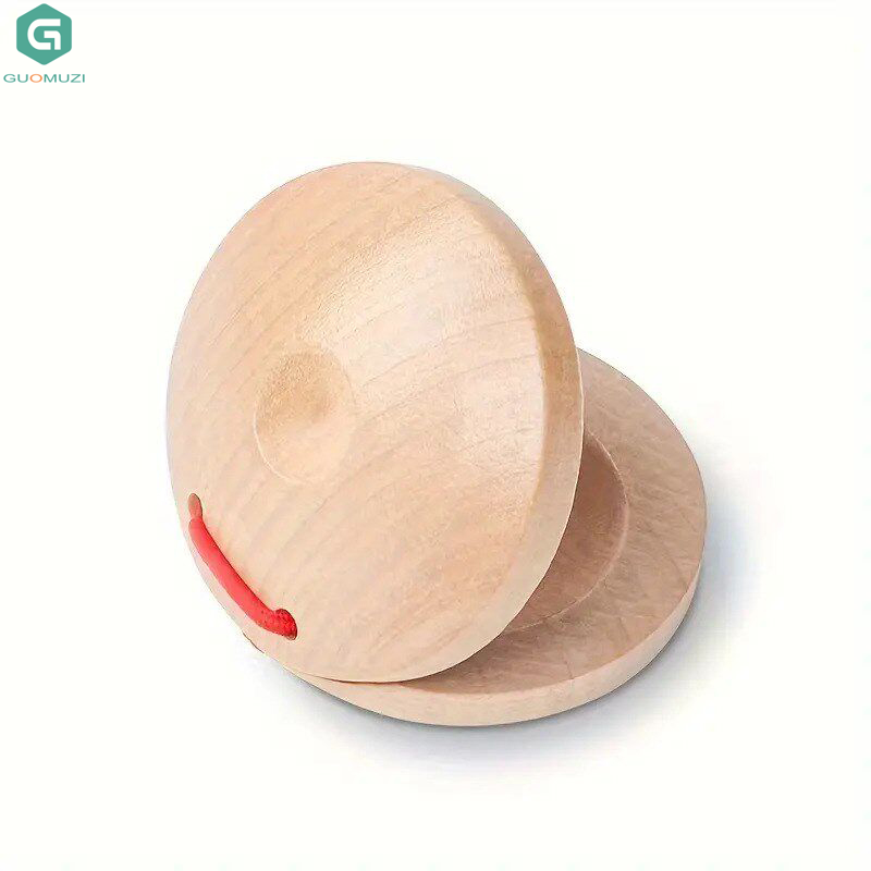 1PCS Castanets Wooden Castanet - مراجعة Musical Instrument For Toddlers وسعره