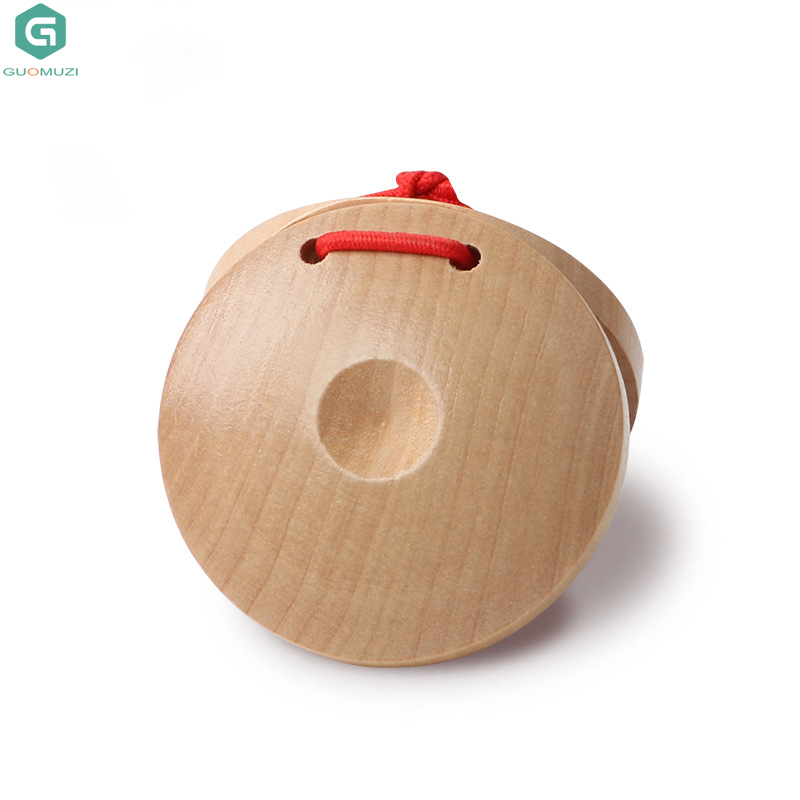 1PCS Castanets Wooden Castanet - مراجعة Musical Instrument For Toddlers وسعره
