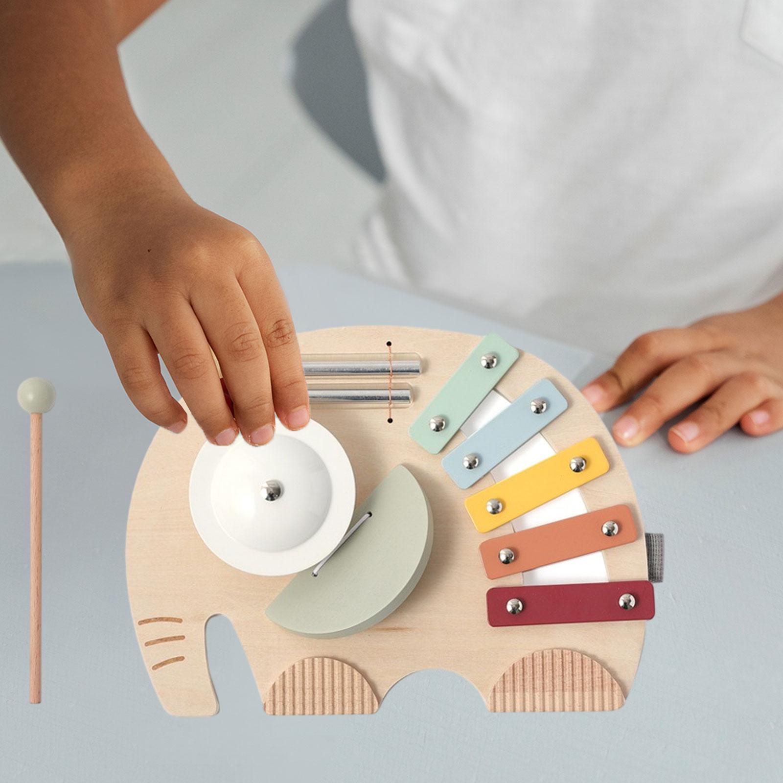 5 Note Wood Xylophone Hand Kno - مراجعة Musical Instrument For Toddlers وسعره