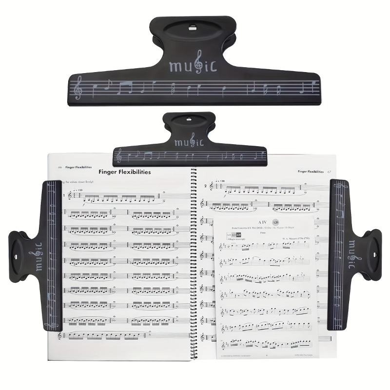 Sheet Music Clip Stationery Fo - مراجعة Musical Instruments List وسعره