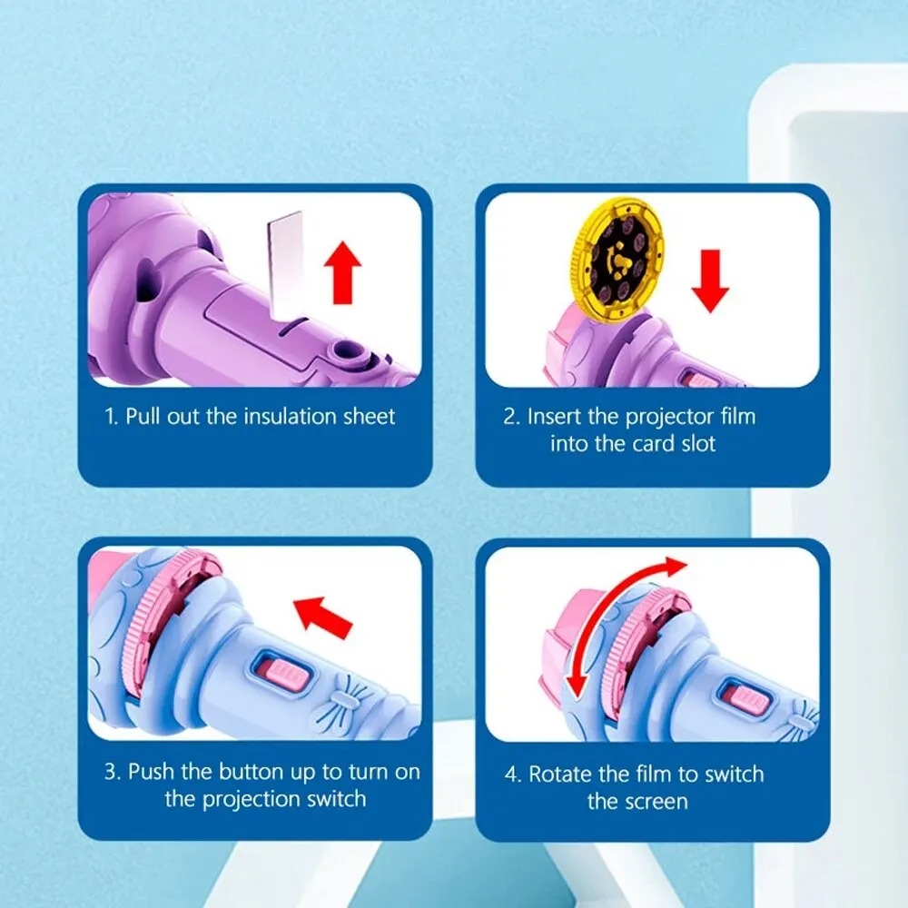 10 Cards Cartoon Projection Fl - مراجعة Musical Instrument Project وسعره