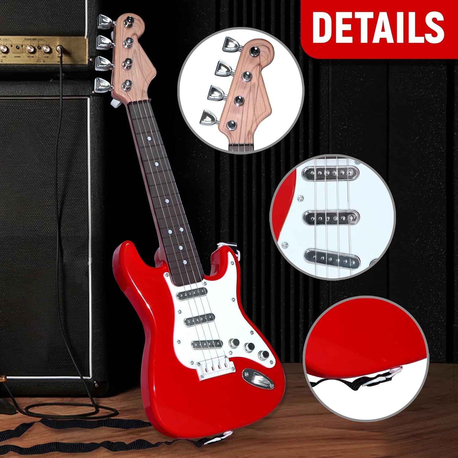 Kids Electric Guitar Toy - 4-S - مراجعة Musical Instrument Project وسعره