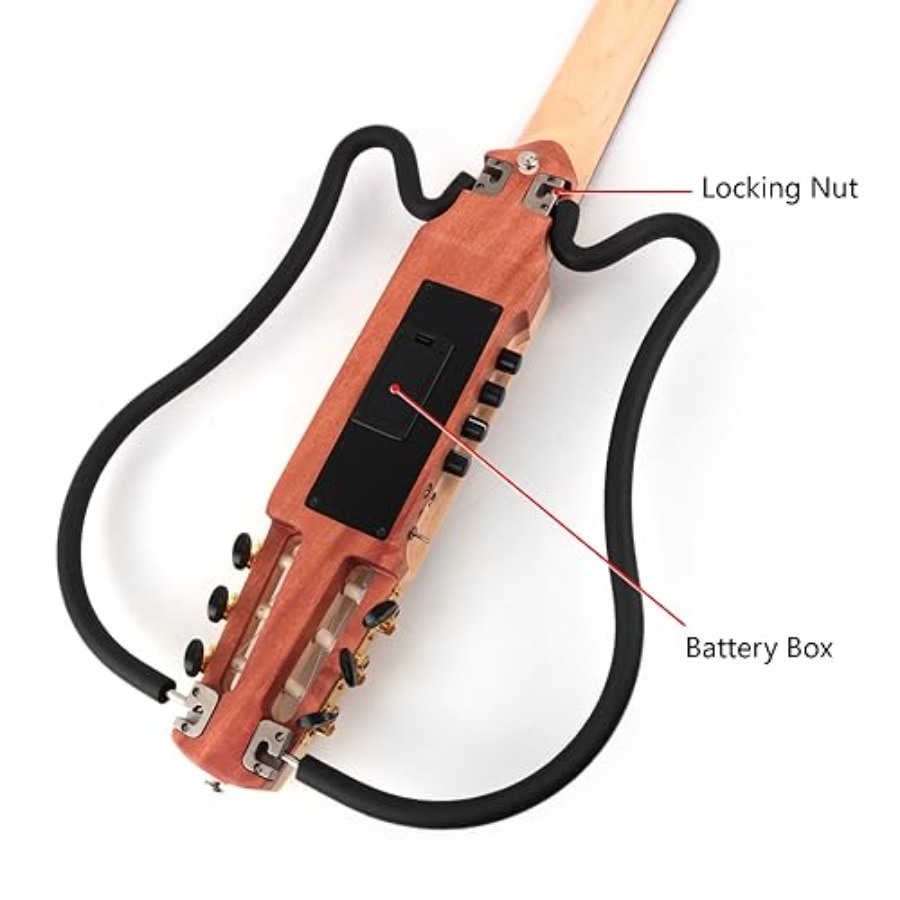 Travel electric classical guit - مراجعة Classical Guitar Nylon وسعره