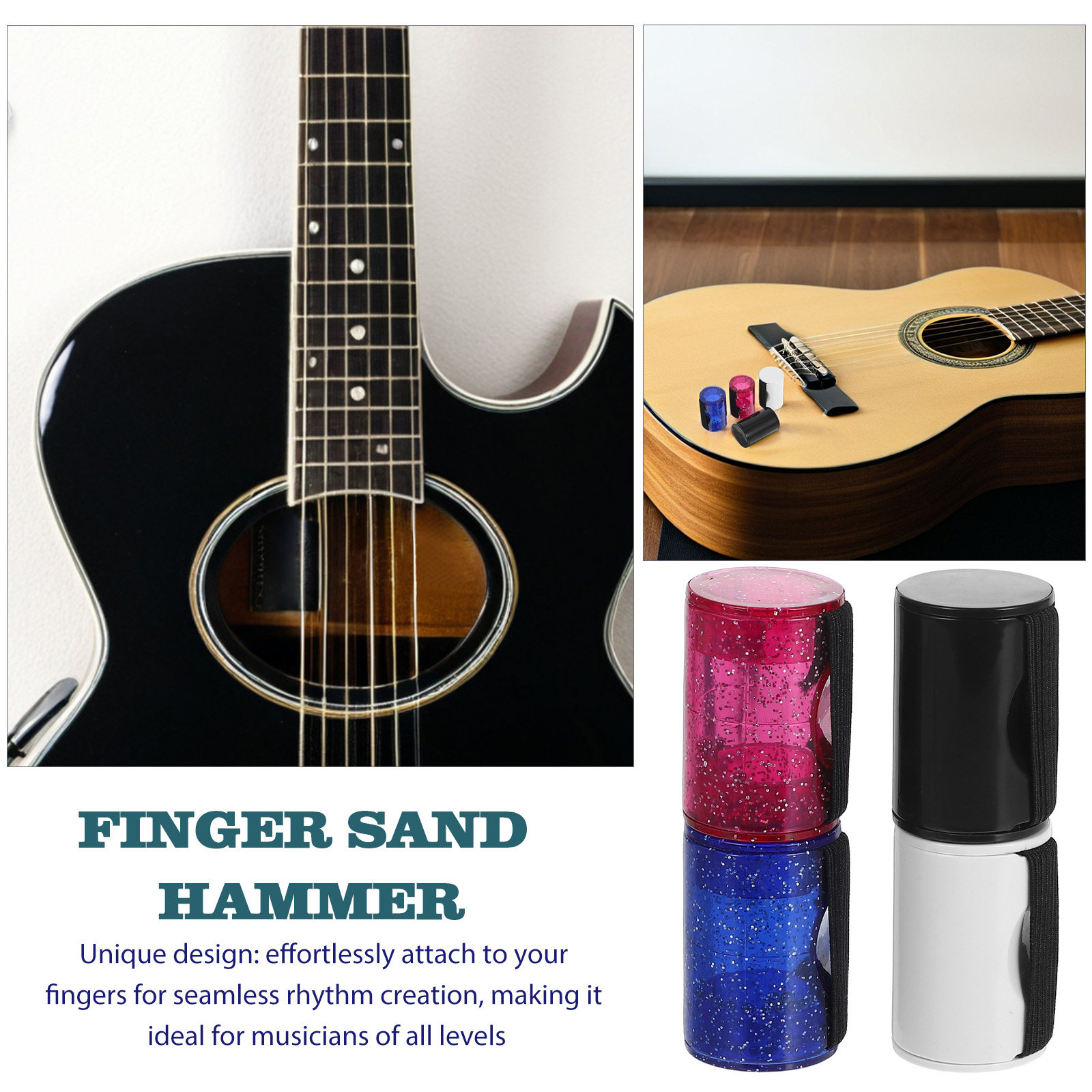 4Pcs Finger Shaker Musical Per - مراجعة Musical Instrument Banjo وسعره