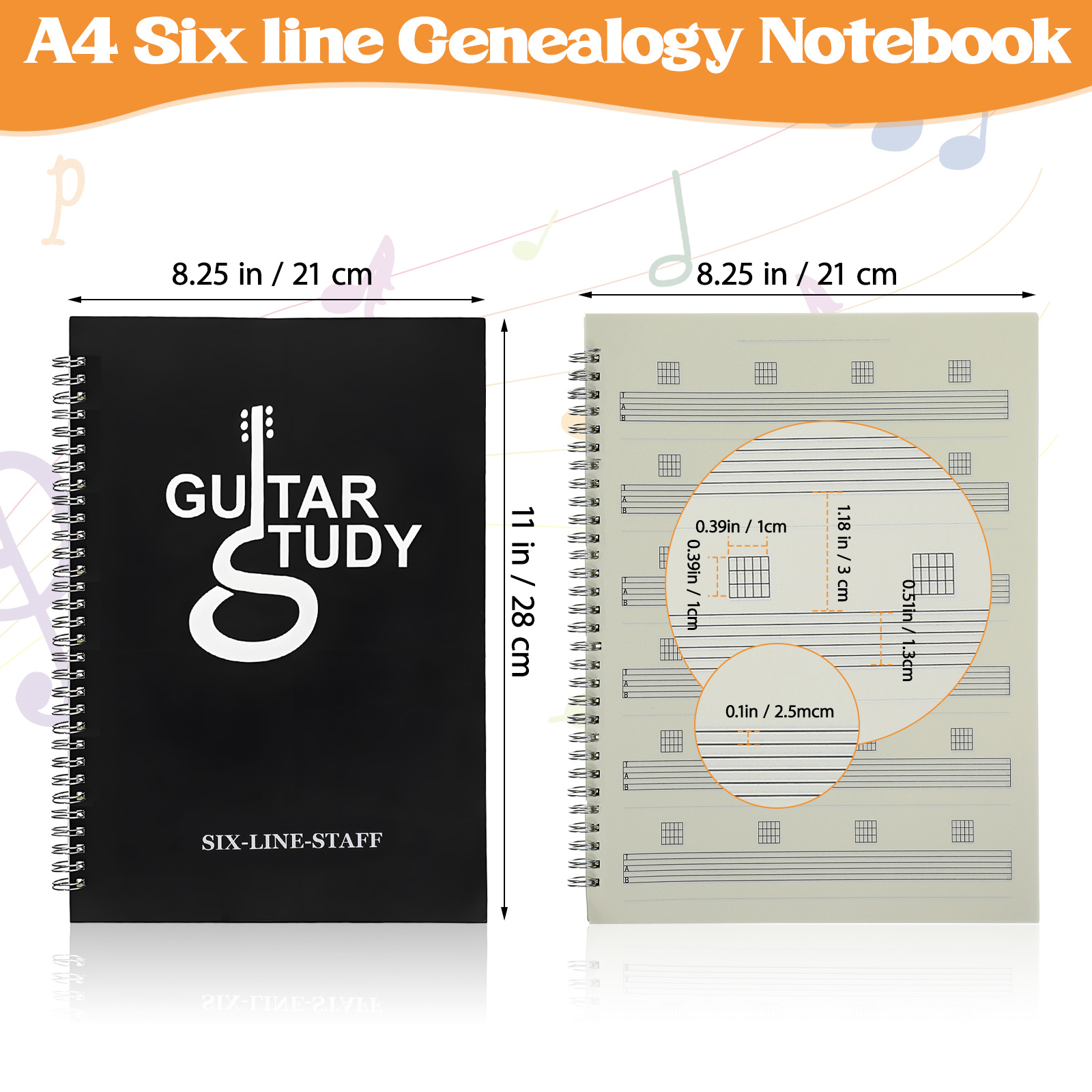 Six Notebook Portable Coil Des - مراجعة Musical Instruments List وسعره