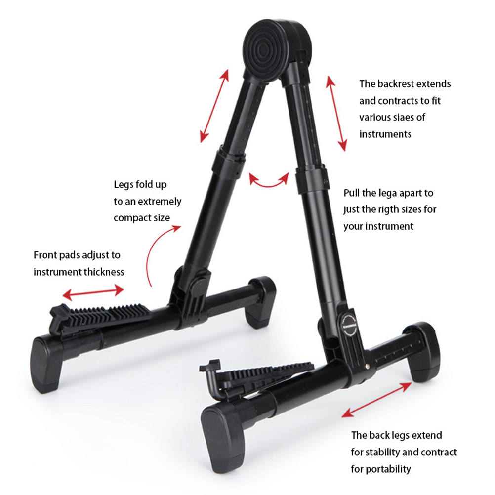 Black Foldable Guitar Stand Ho - مراجعة Musical Instrument Banjo وسعره